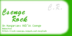 csenge rock business card
